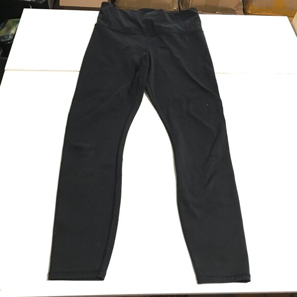 Athleta Persistence Laser Cut 7/8 Tight Womens Small Black - Picture 2 of 15